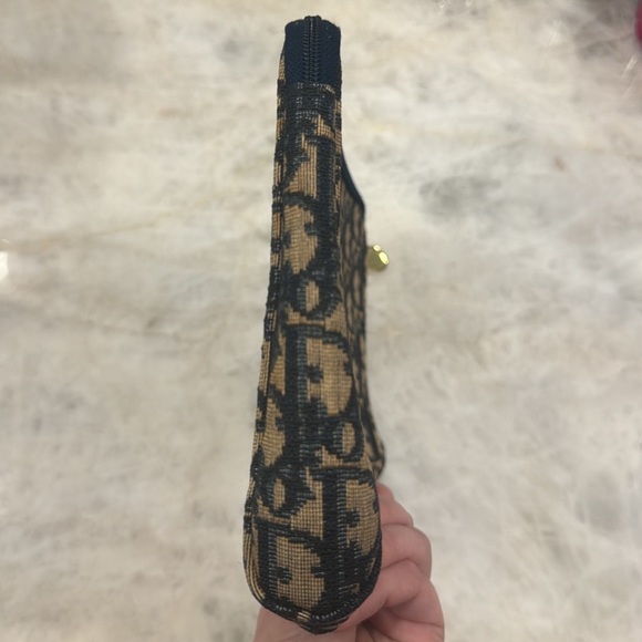 Vintage Dior Canvas Zip Pouch/Clutch - Picture 12 of 16